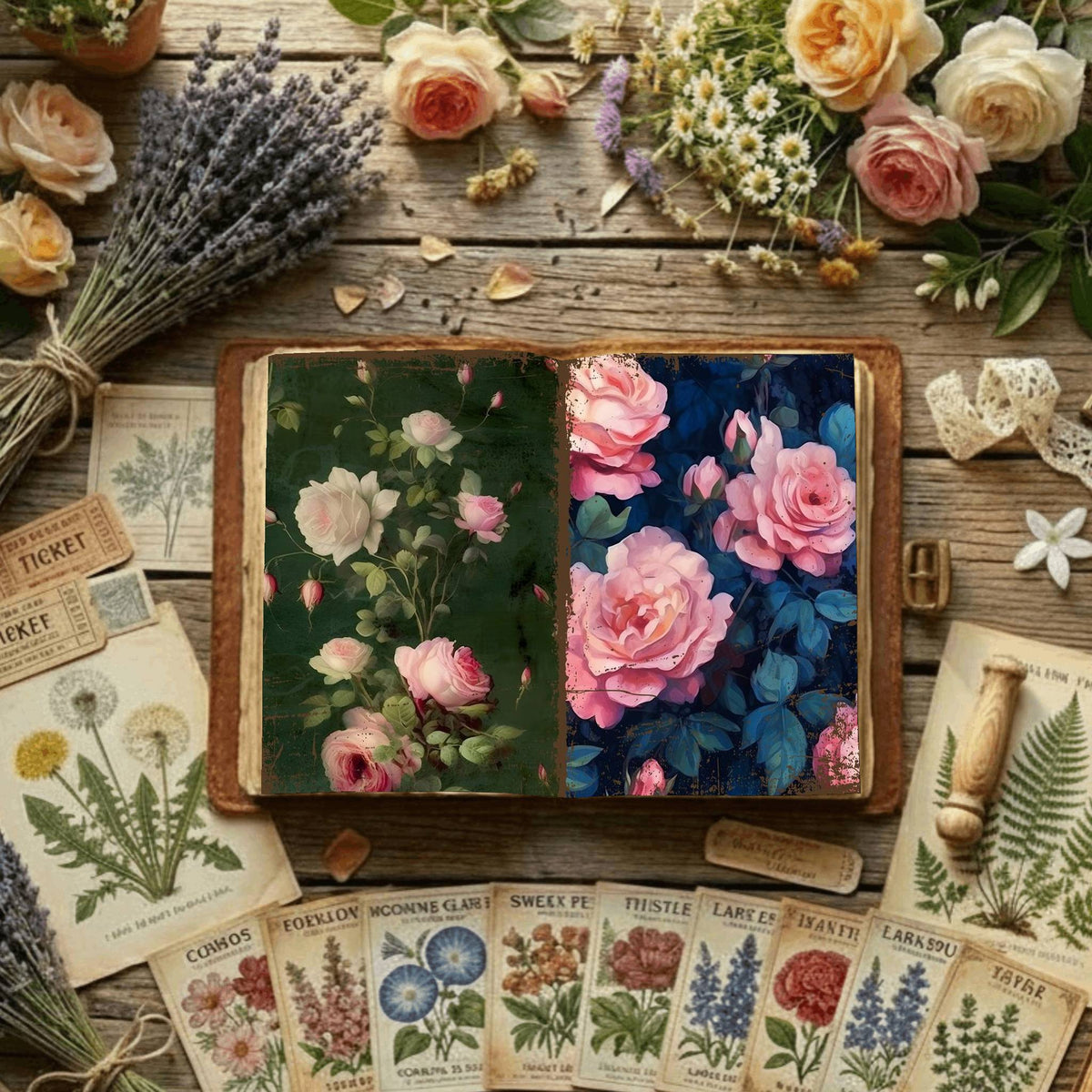 Floral Digital Papers