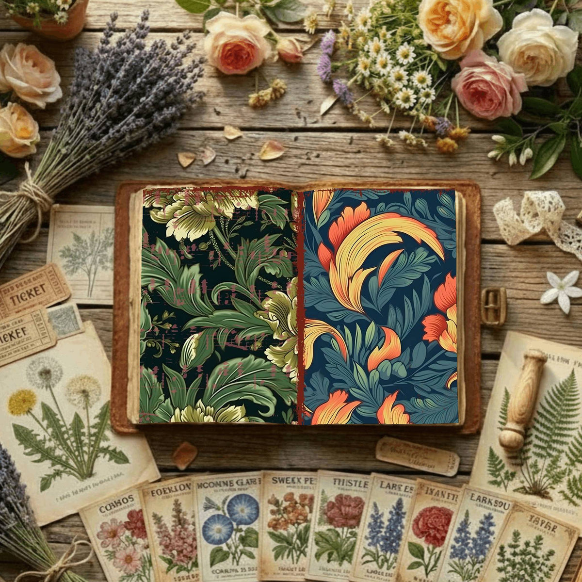 Floral Digital Papers
