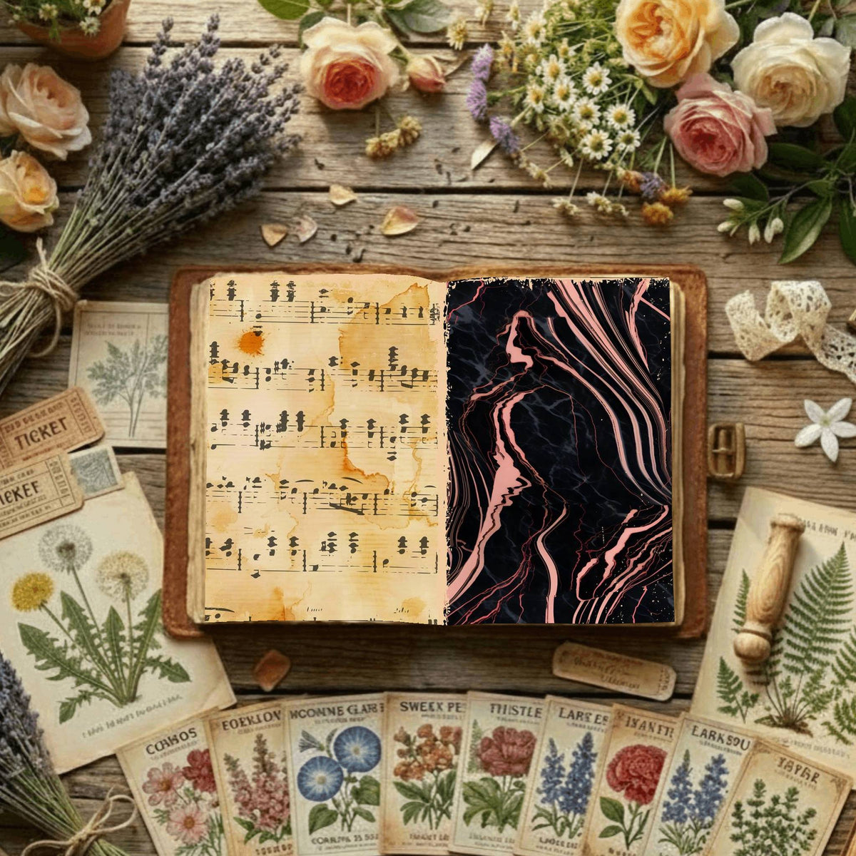 Floral Digital Papers
