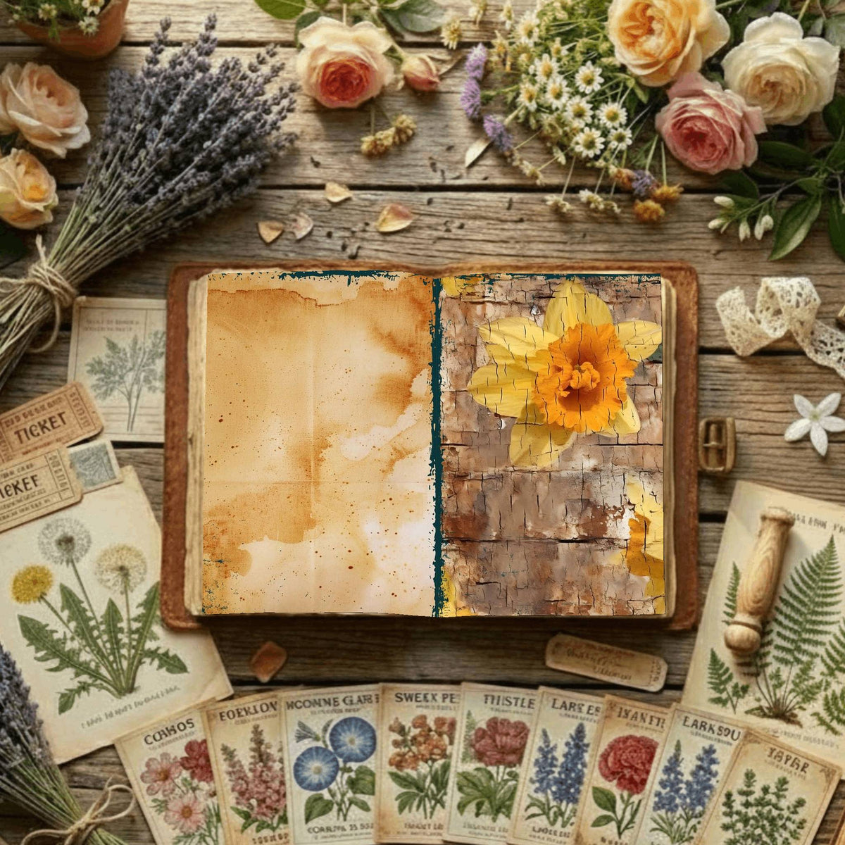 Floral Digital Papers