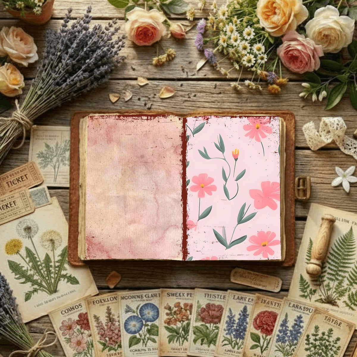 Floral Digital Papers