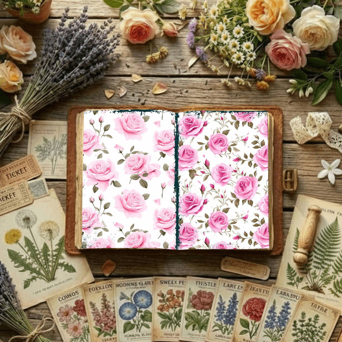 Floral Digital Papers