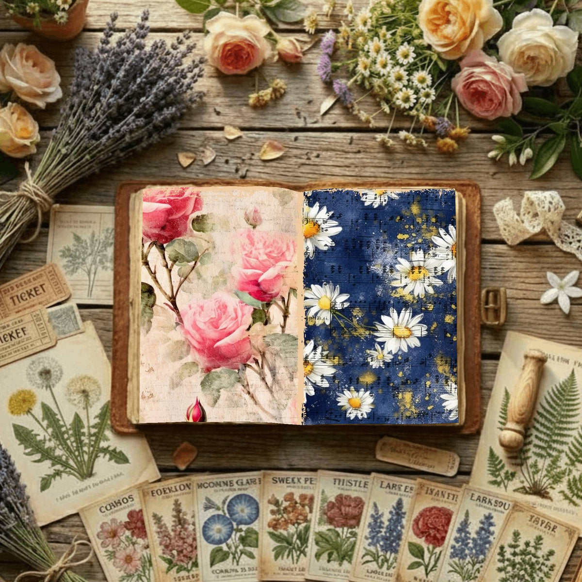 Floral Digital Papers