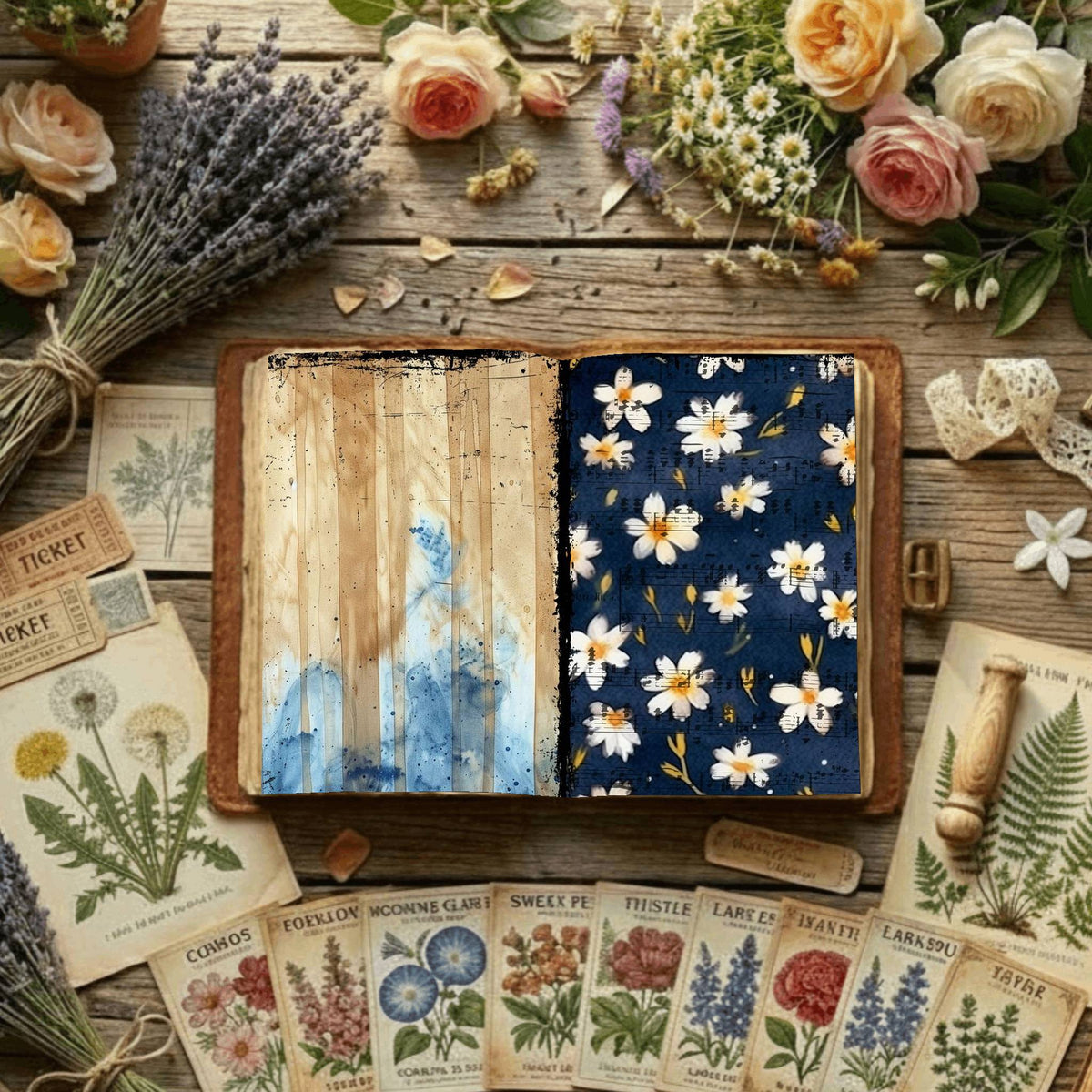 Floral Digital Papers
