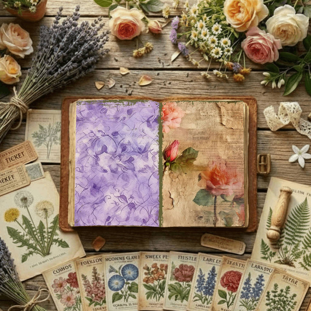 Floral Digital Papers