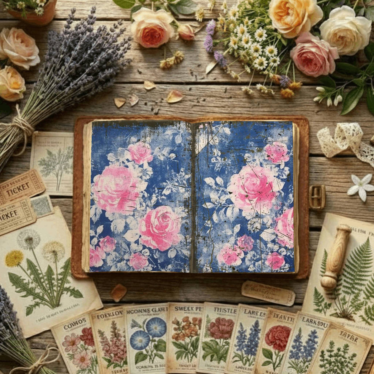 Floral Digital Papers