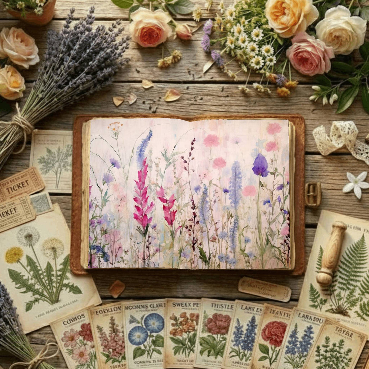Floral Digital Papers