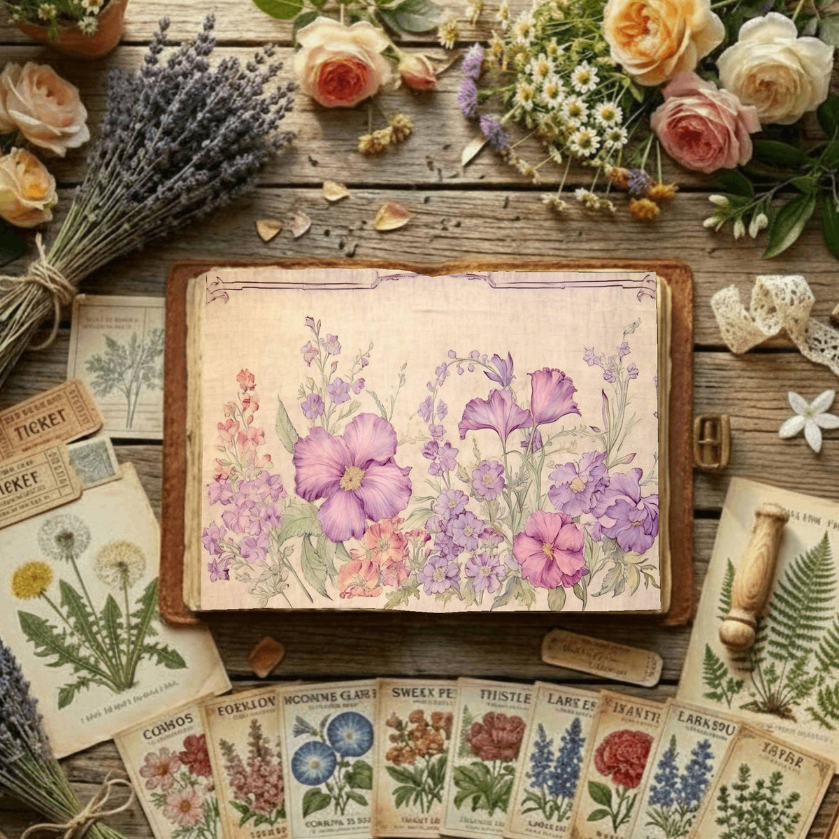 Floral Digital Papers