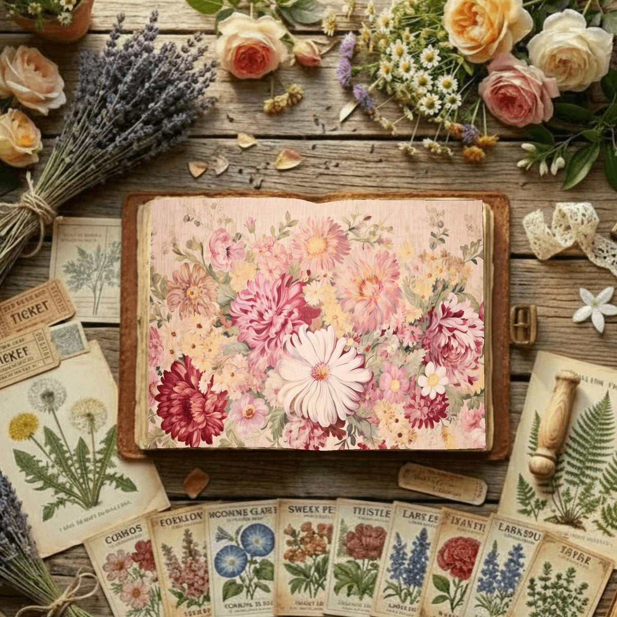 Floral Digital Papers