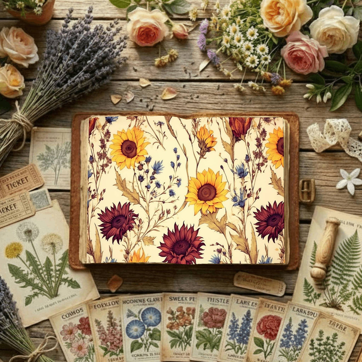 Floral Digital Papers