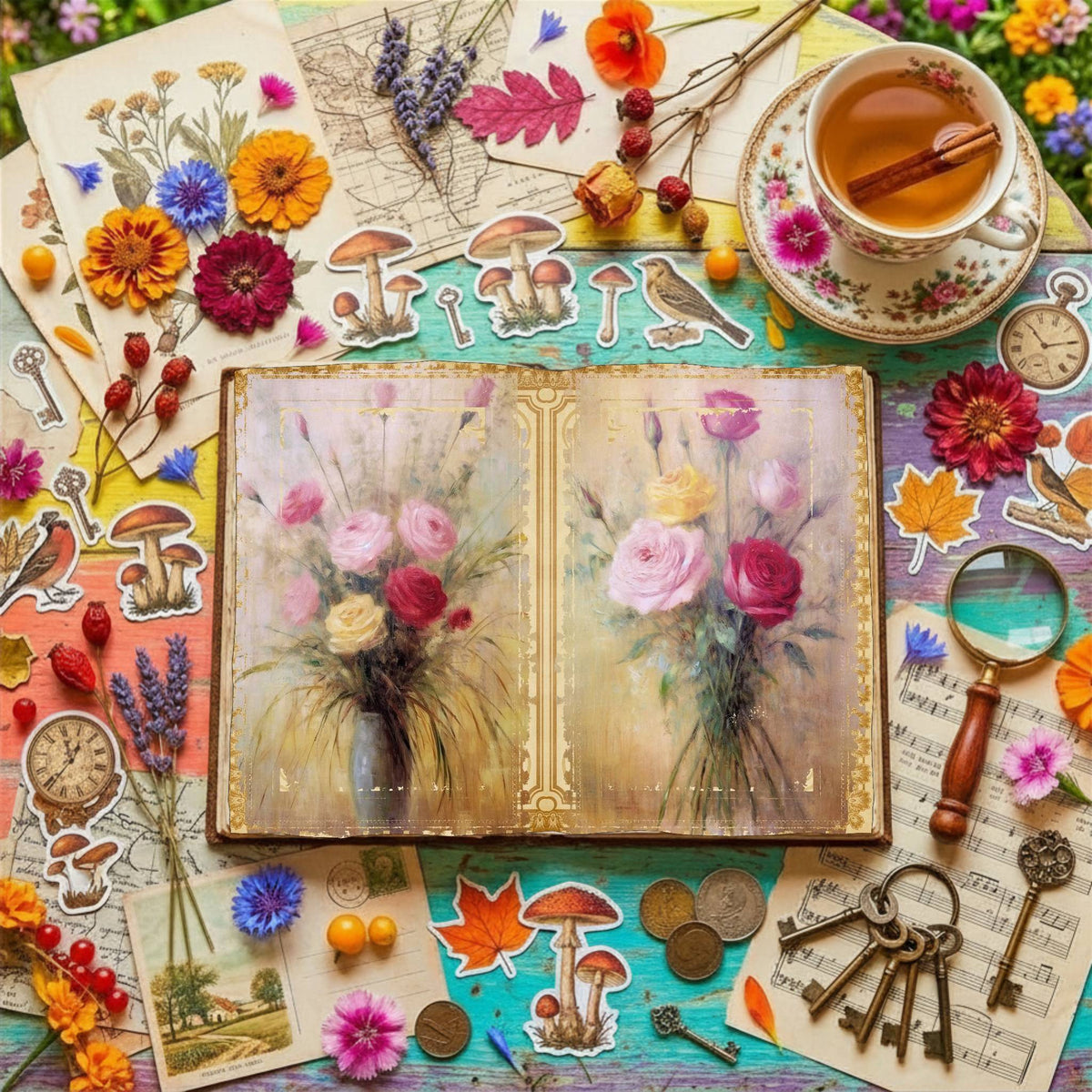 Flower Digital Papers
