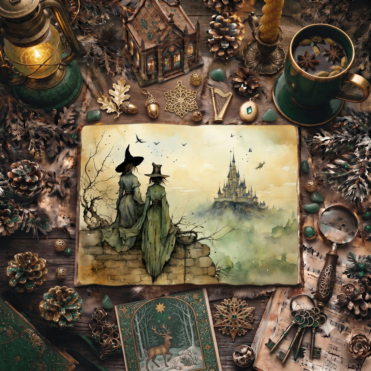 Forest Witch Digital Papers