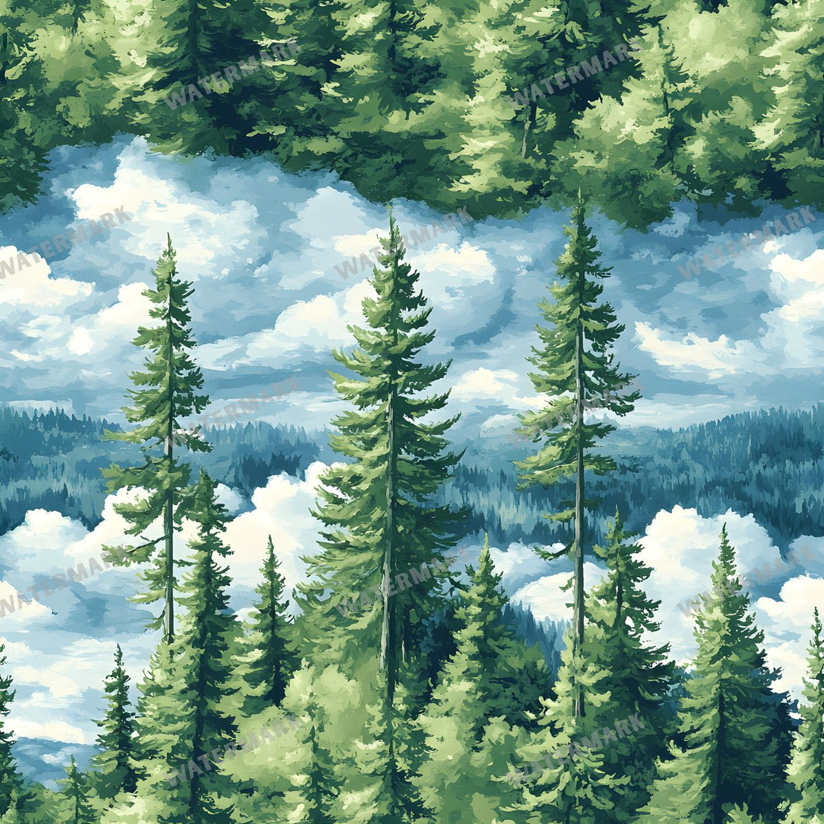 Forest Seamless Pattern