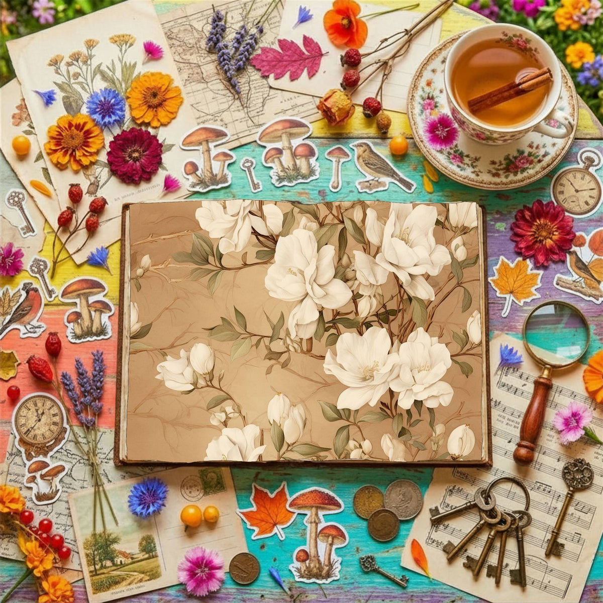 Freesia Flowers Digital Papers