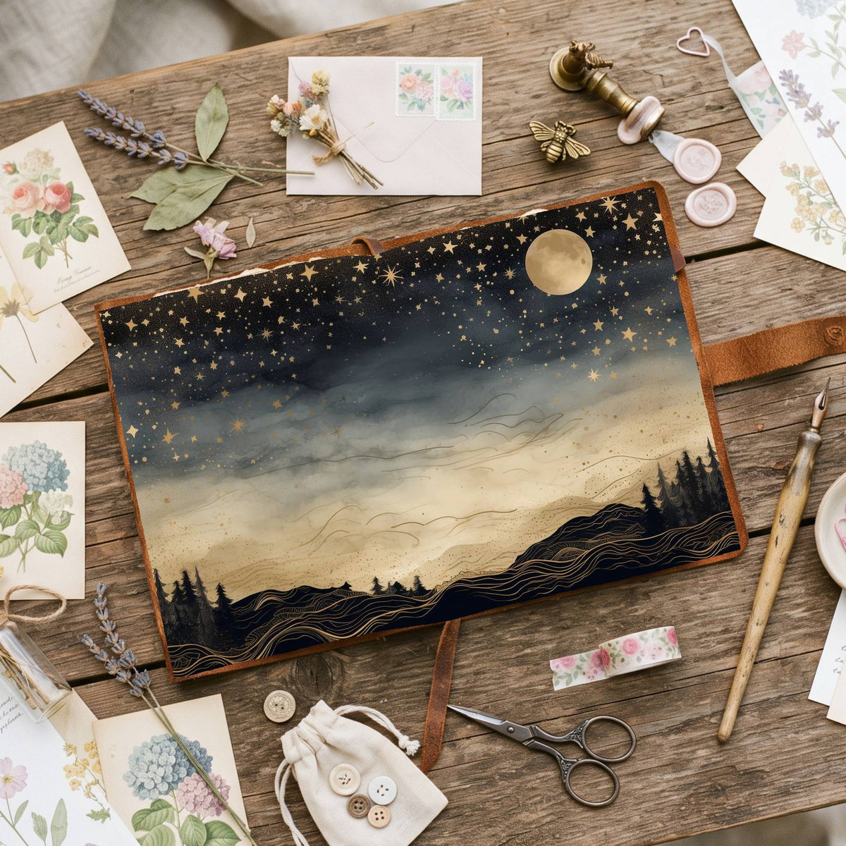 Full Moon Digital Papers