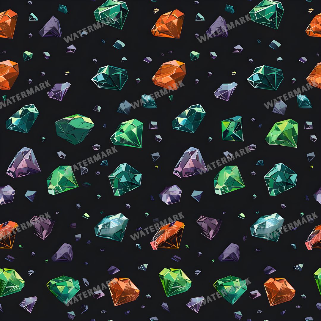 Gems Seamless Pattern