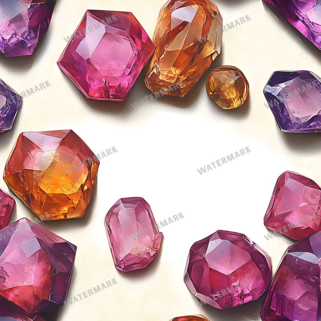 Gems Seamless Pattern
