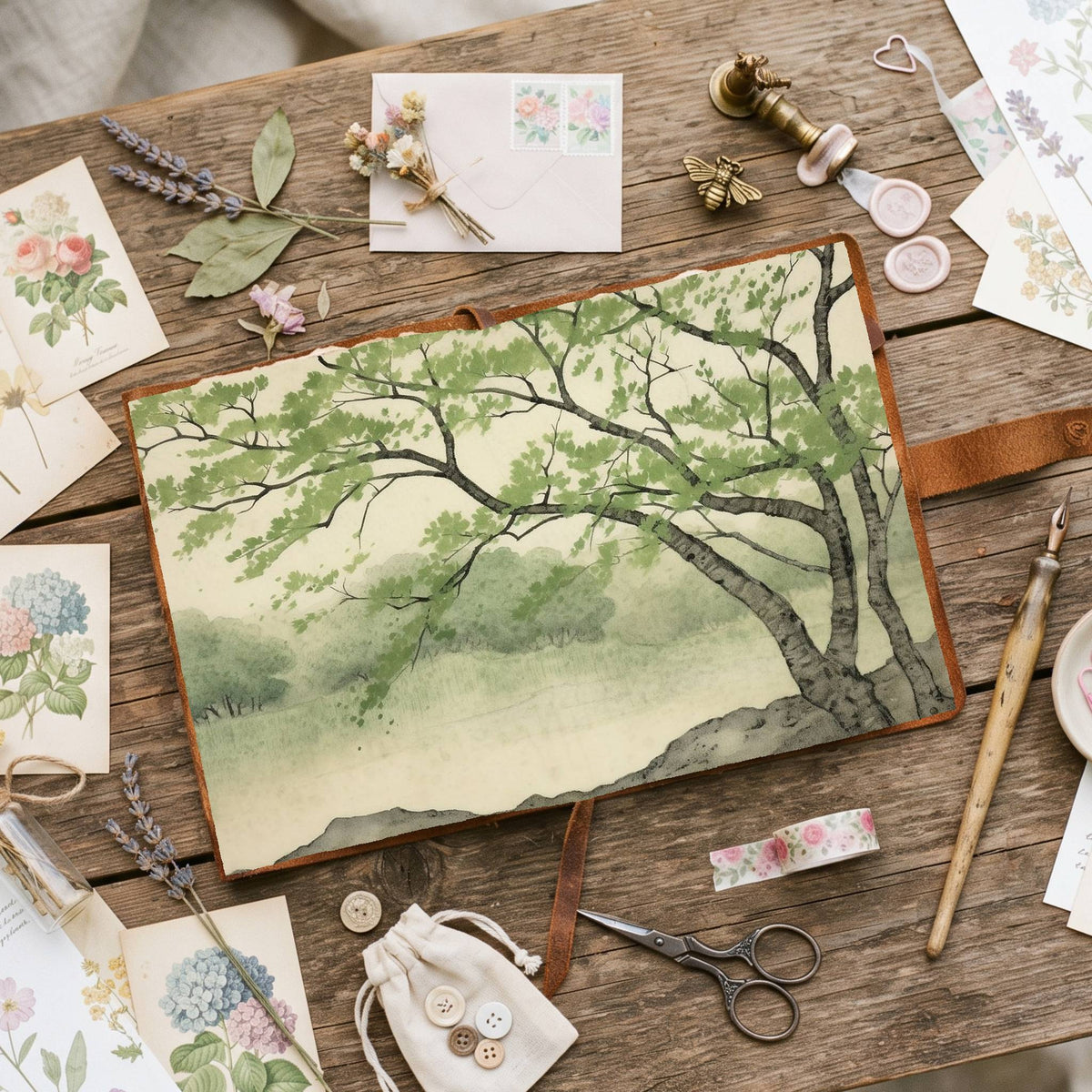 Ginkgo Leaves Digital Papers