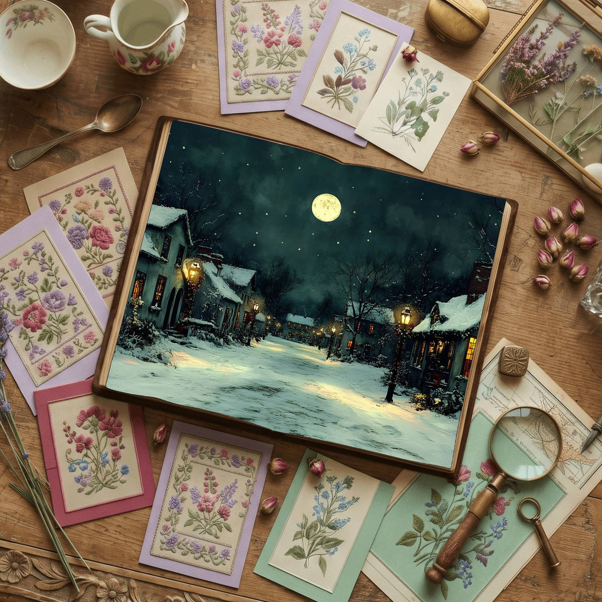 Gothic Christmas Digital Papers