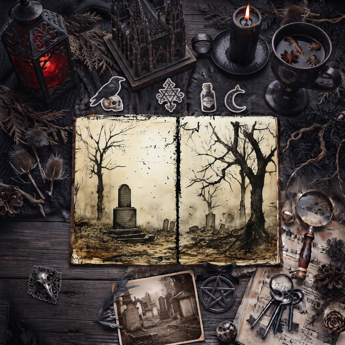 Gothic Digital Papers