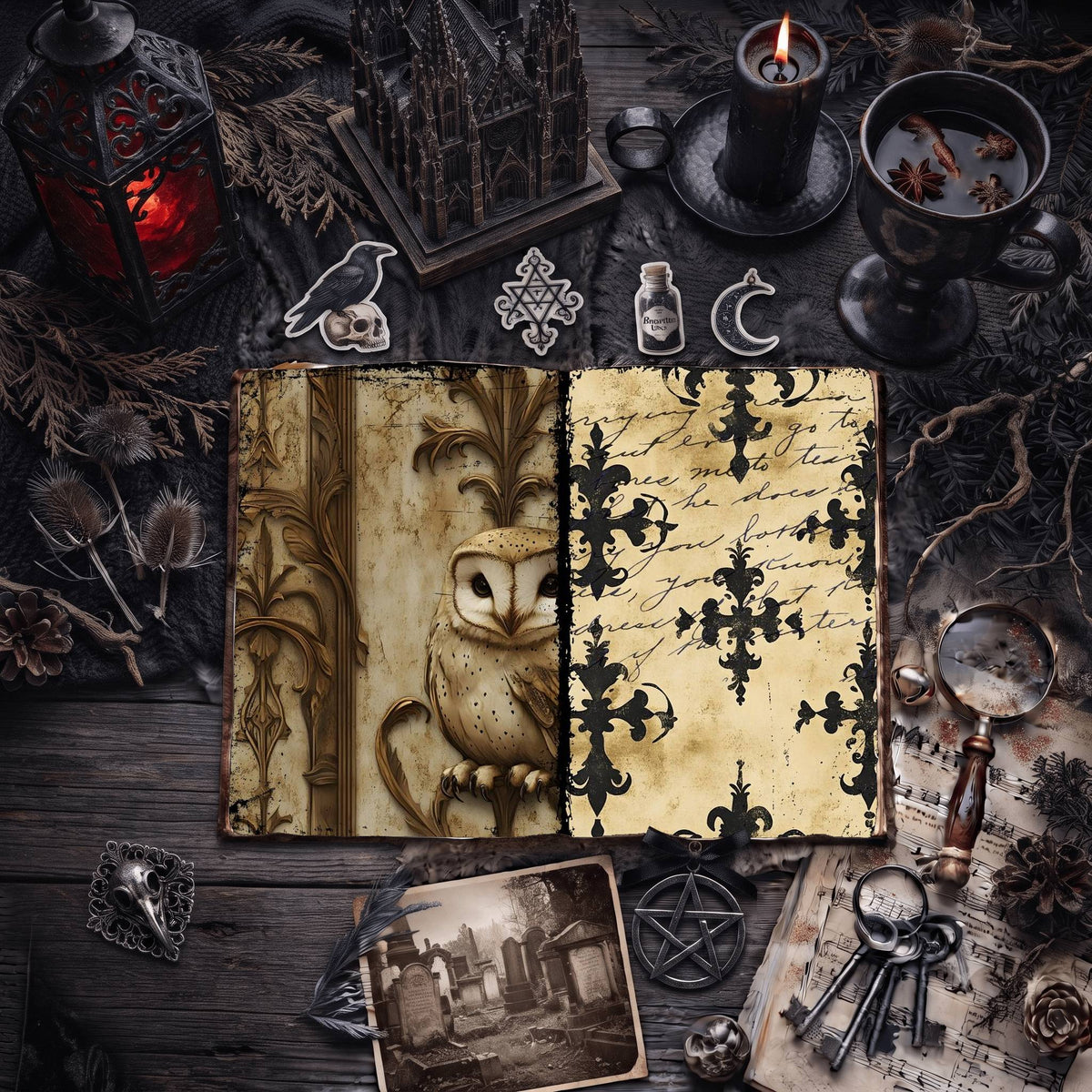 Gothic Digital Papers