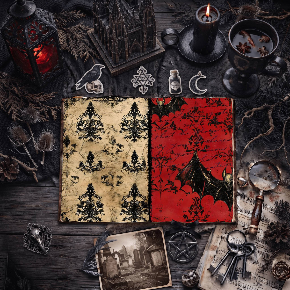 Gothic Digital Papers
