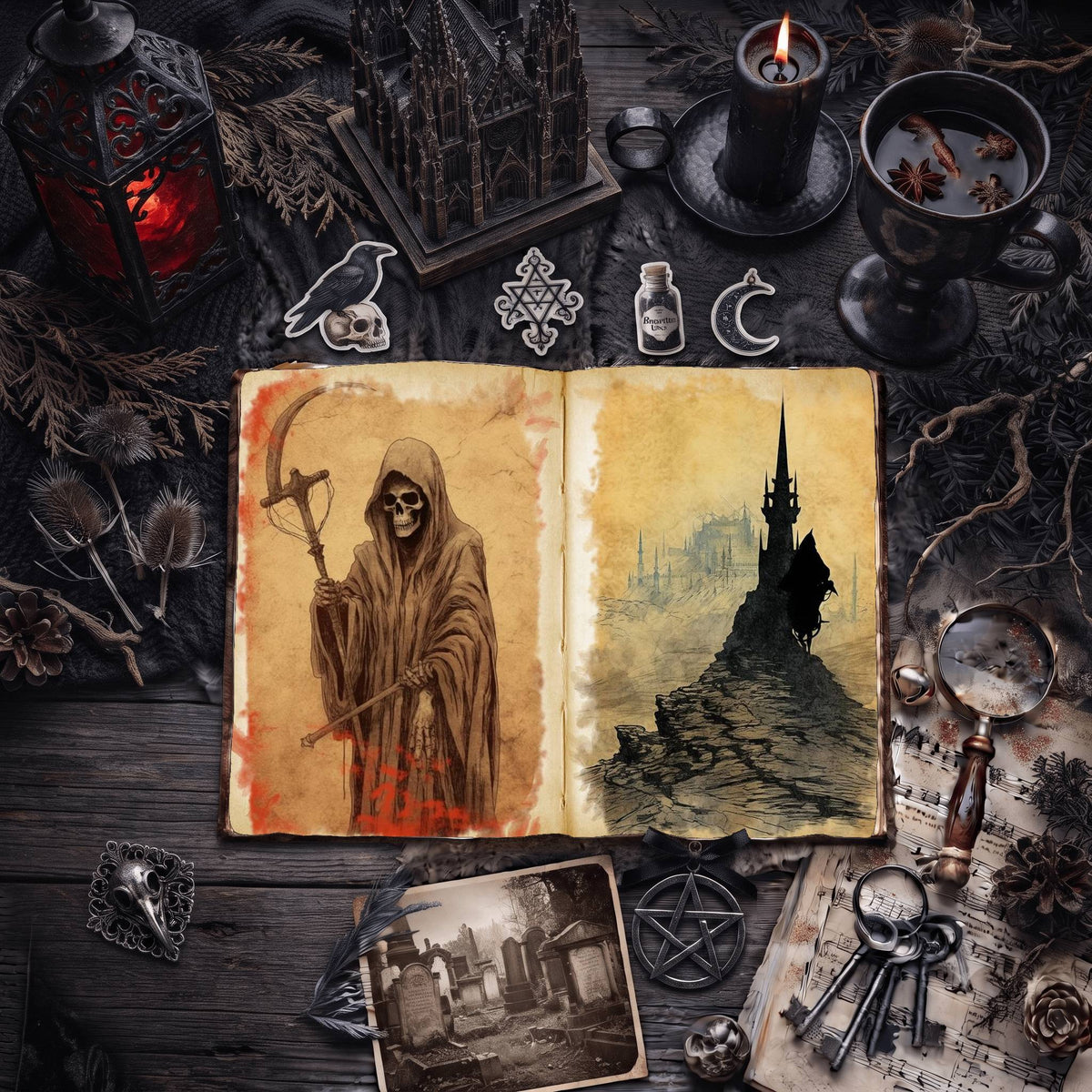 Gothic Digital Papers