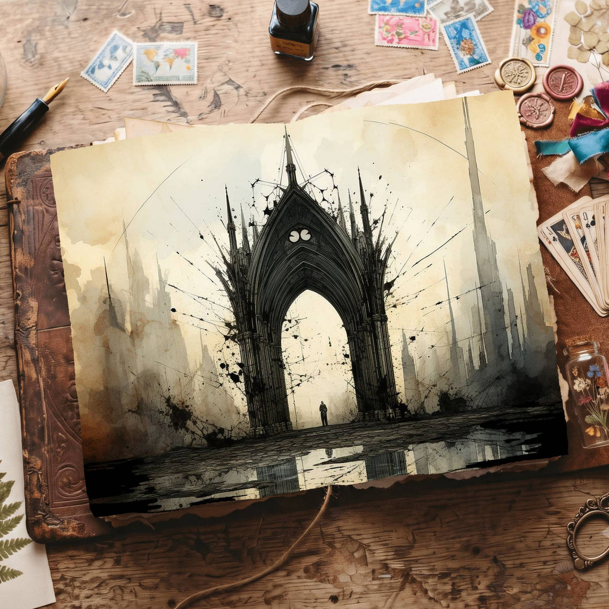 Gothic Digital Papers