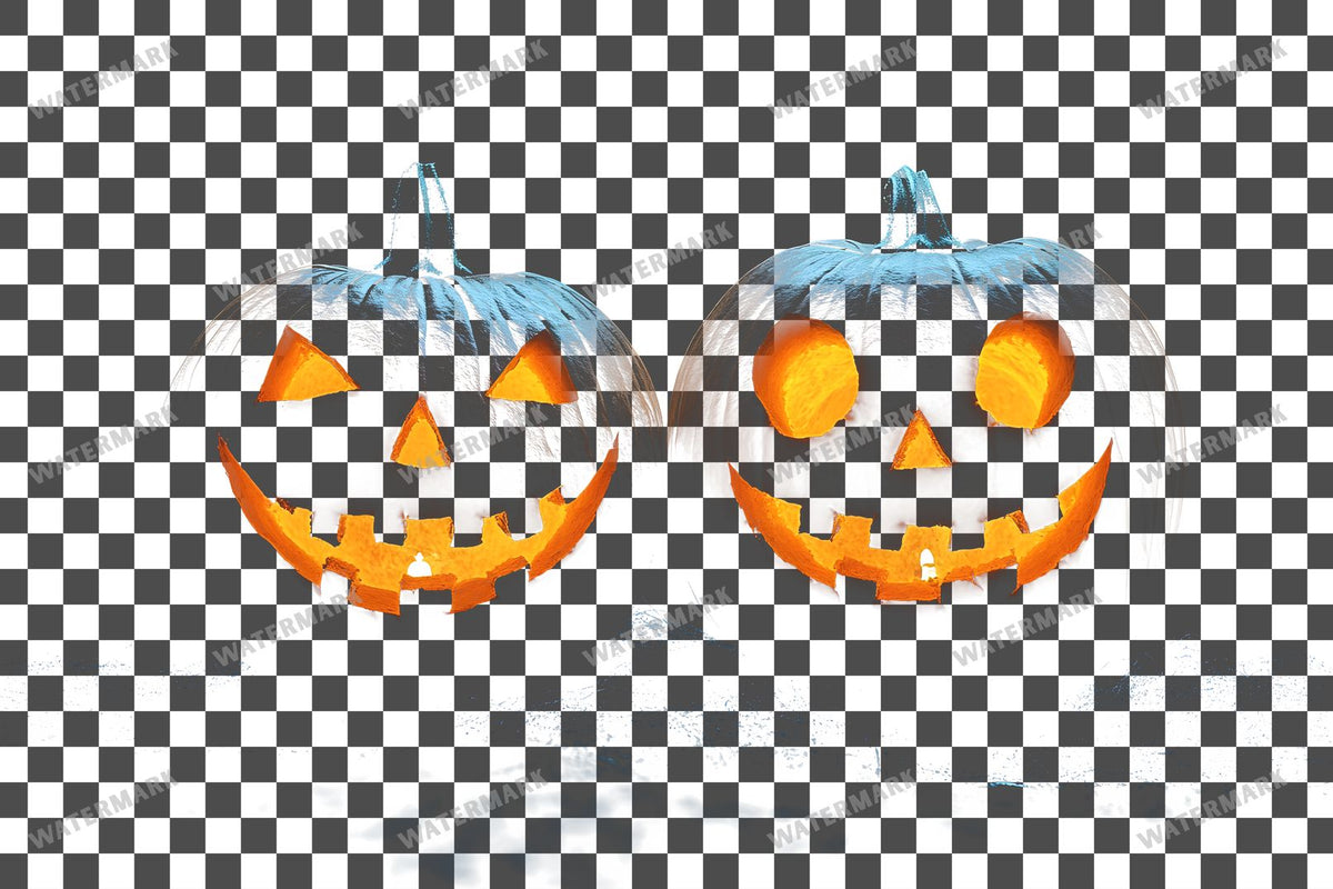 Halloween On A Black Background PNG overlay on a transparent checkered background, preview 12