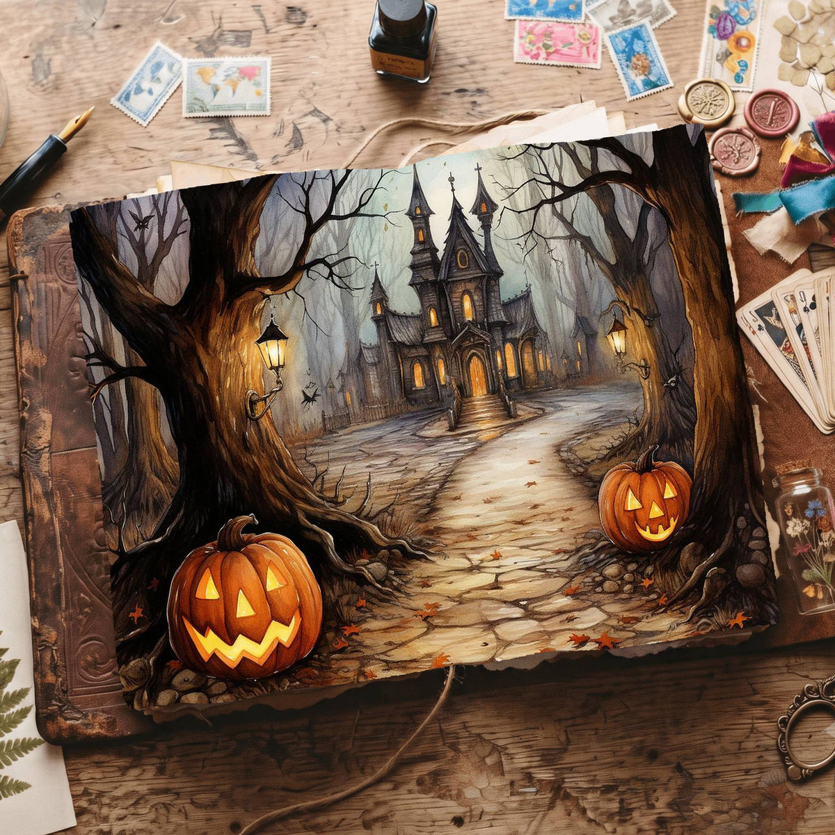 Halloween Pumpkins Digital Papers