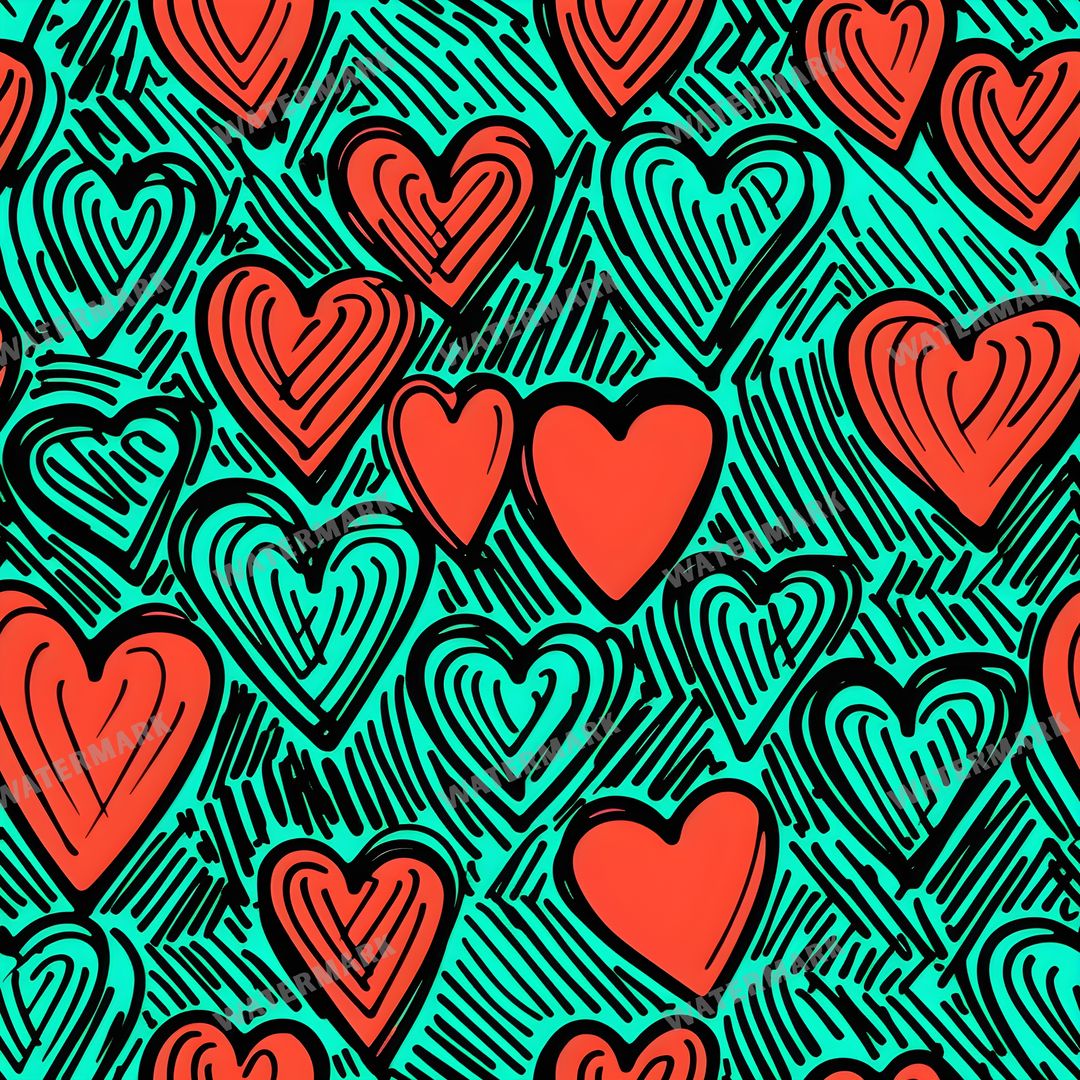 Hearts Seamless Pattern