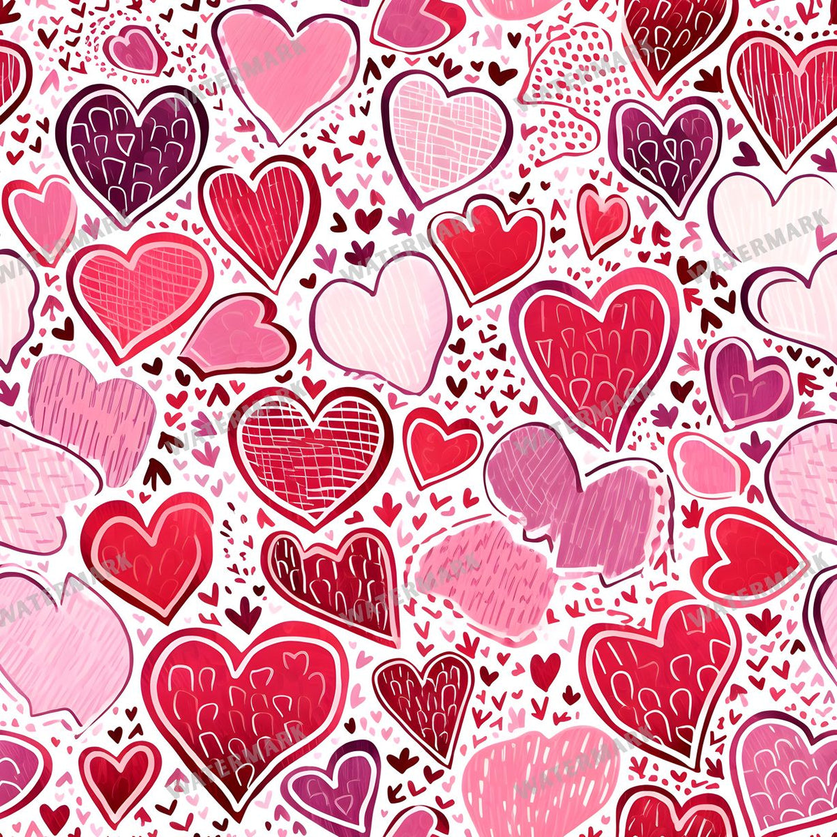 Hearts Seamless Pattern