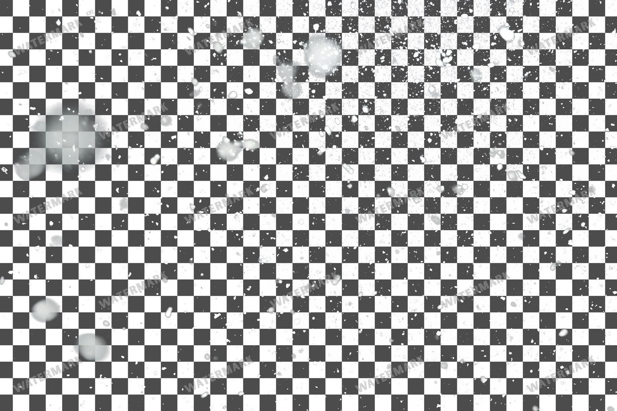 Heavy Snowfall PNG overlay on a transparent checkered background, preview 12