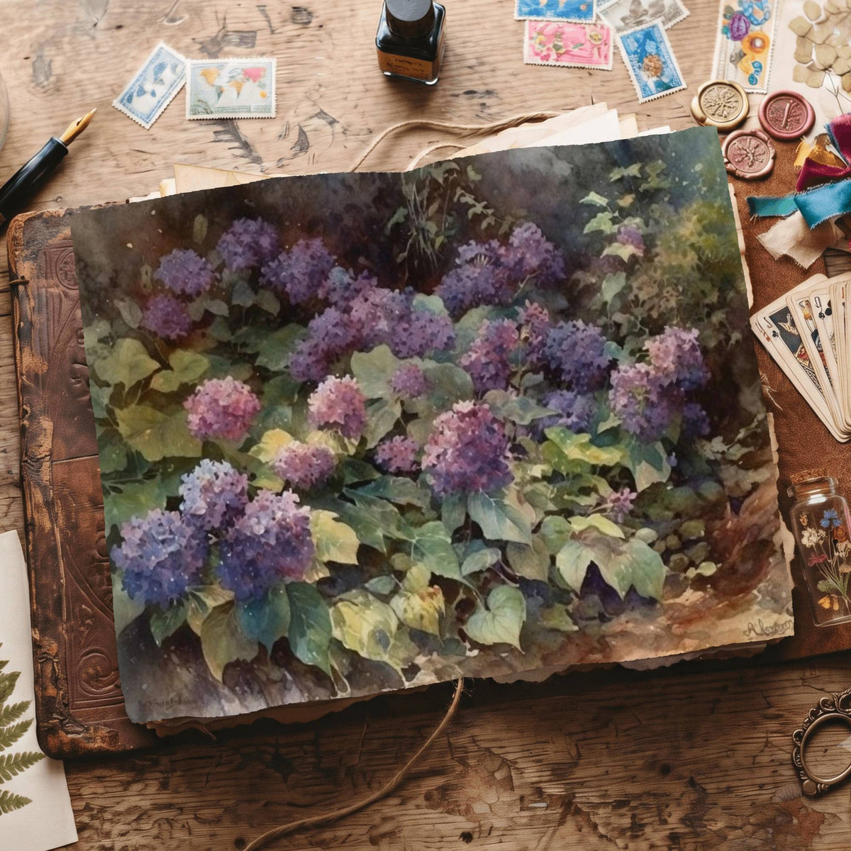 Hydrangea Digital Papers