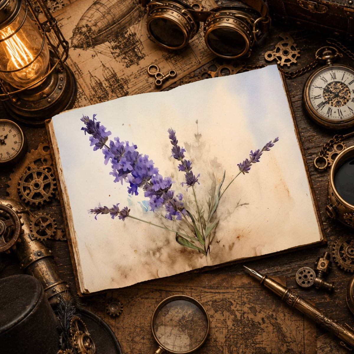Lavender Digital Papers