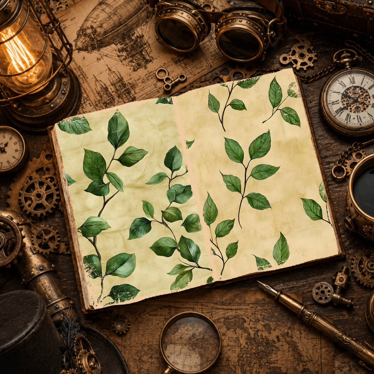 Leaves Digital Papers
