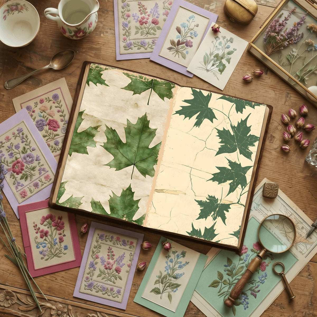 Leaves Digital Papers