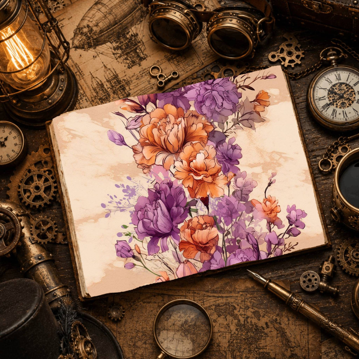 Lilies Digital Papers