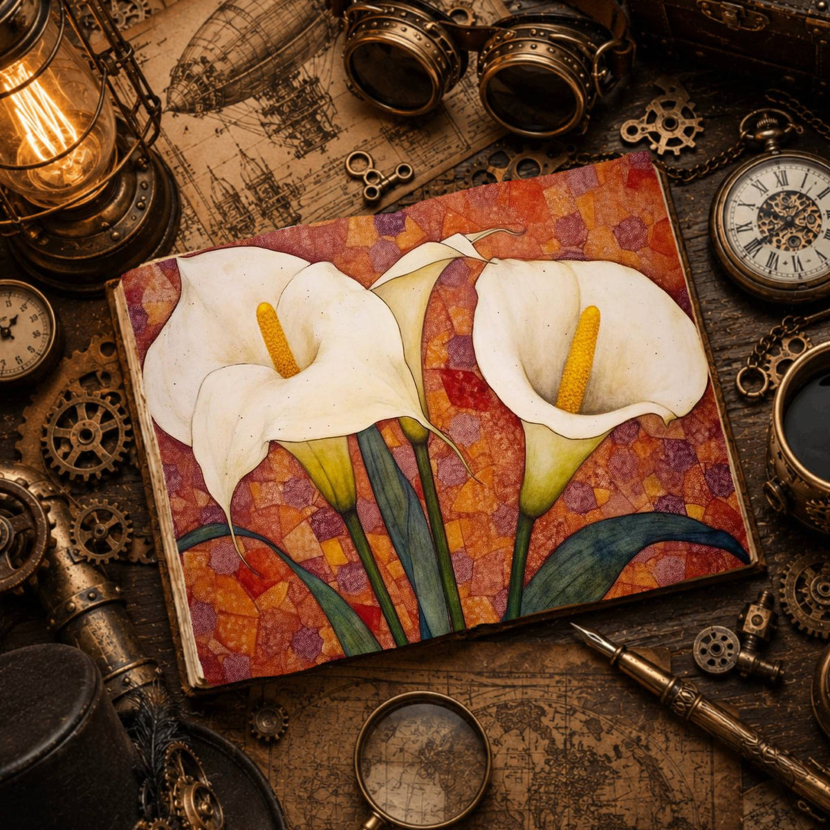 Lilies Digital Papers