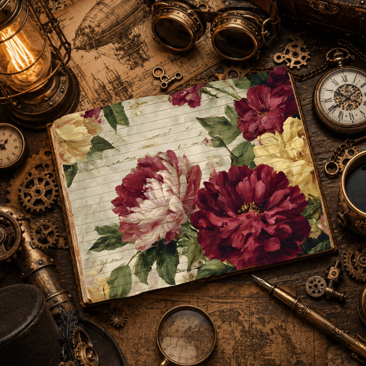 Lined Rich Deep Digital Papers