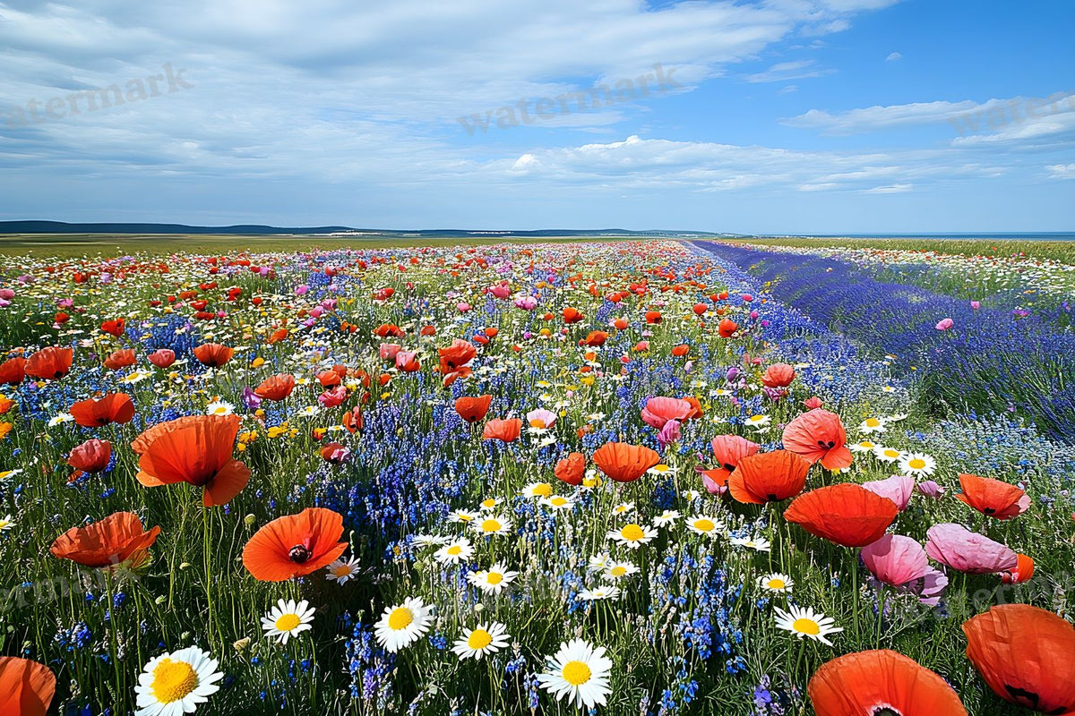 Meadow Bliss digital photo backdrop for photo editing, preview 11