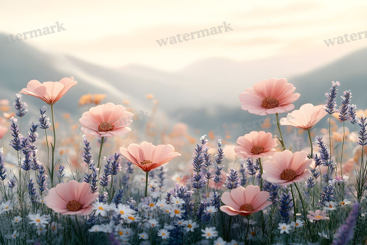 Meadow Dreamscape digital photo backdrop for photo editing, preview 11