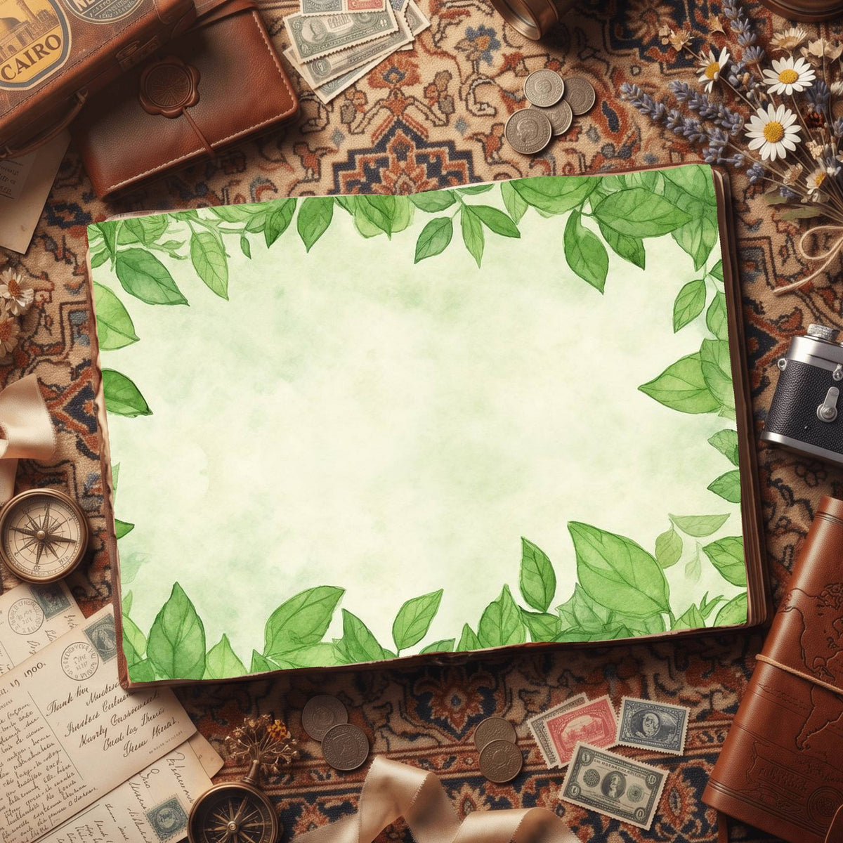 Mixed Leaves Digital Papers