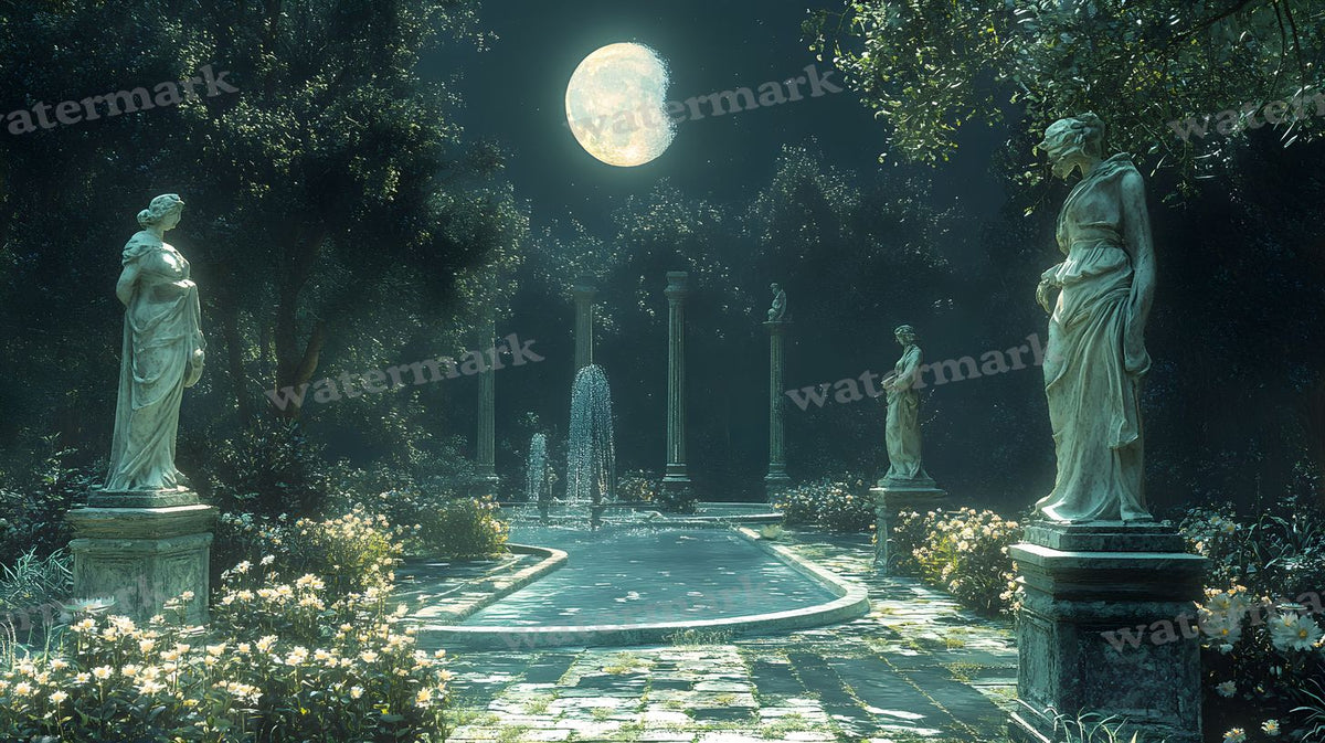Moonlit Palace Backdrop Images