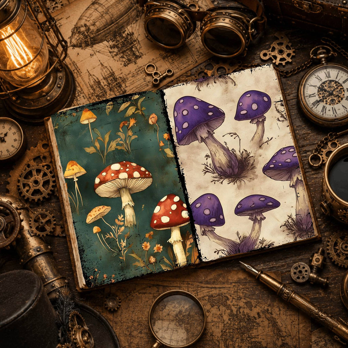 Mushroom Digital Papers