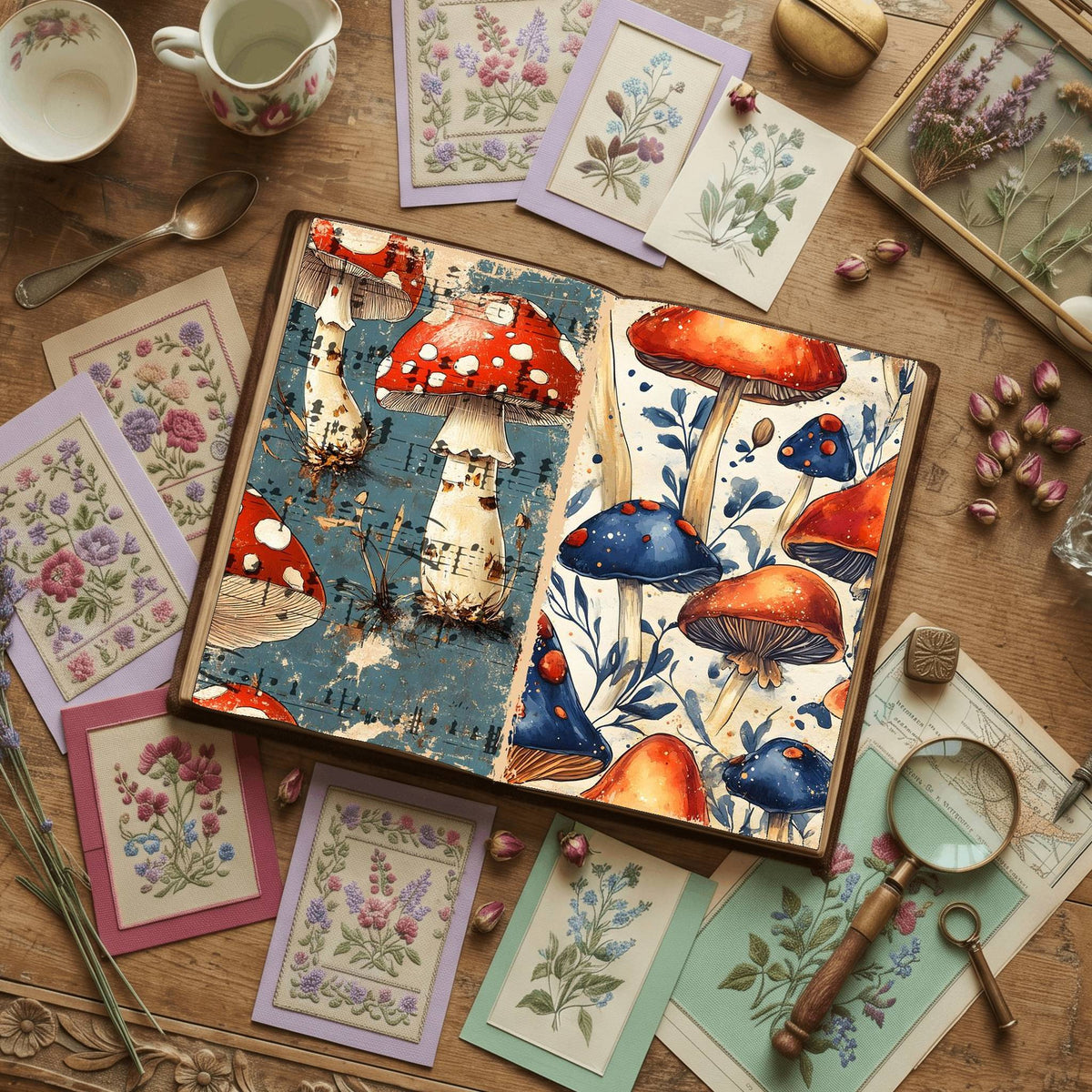 Mushroom Digital Papers