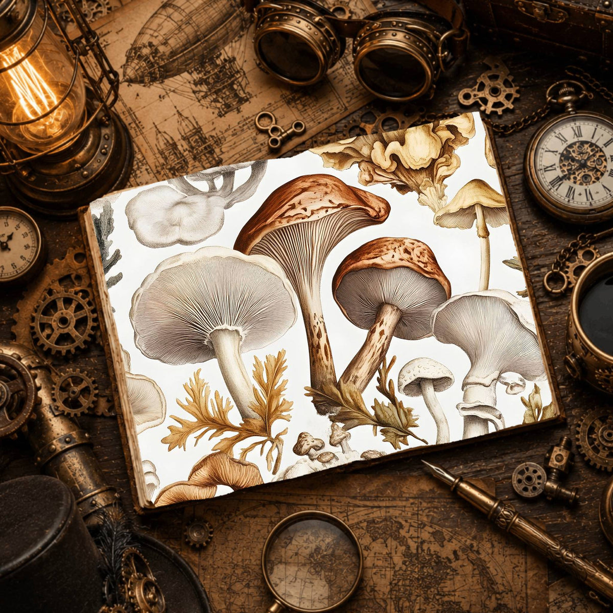 Mushrooms Digital Papers