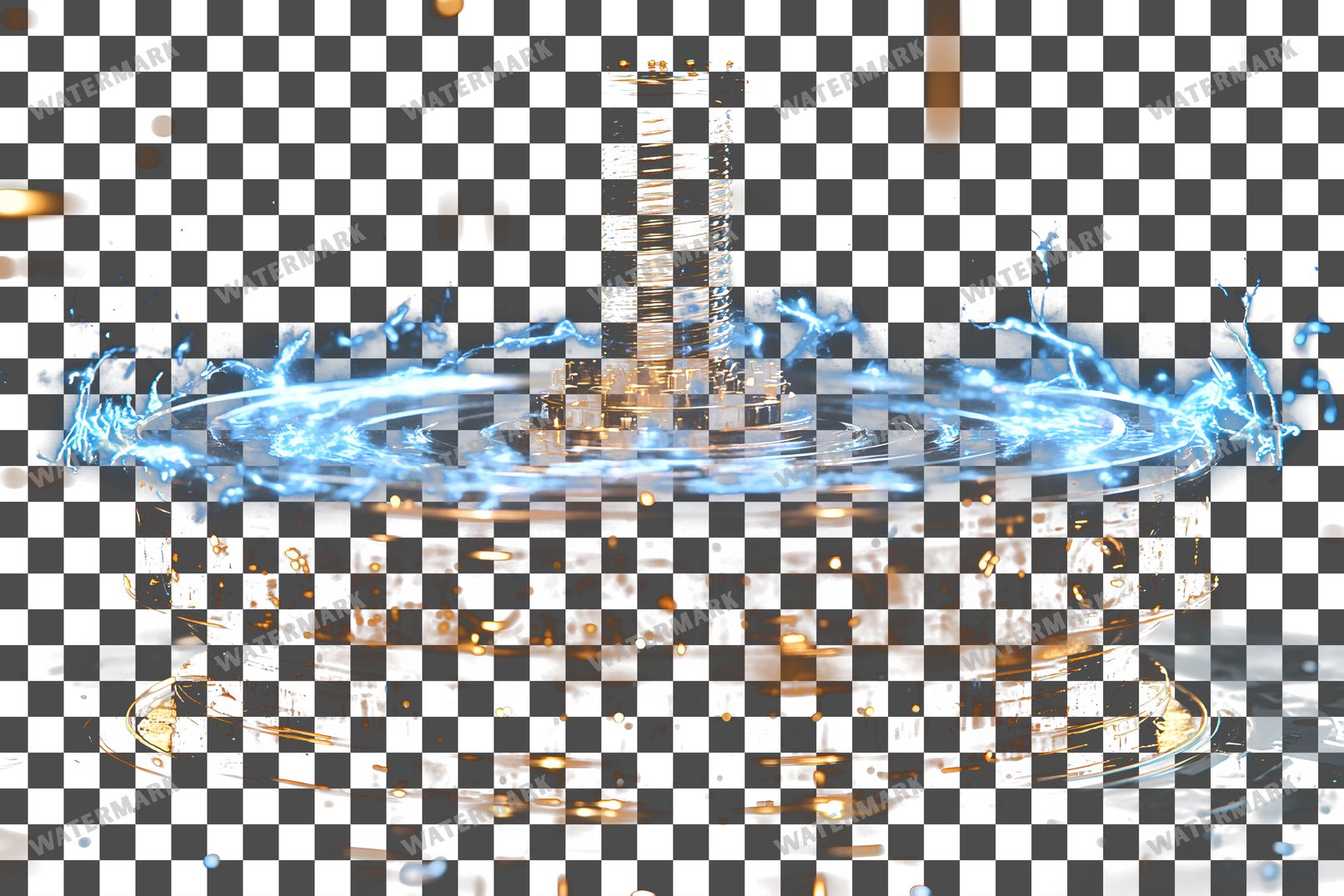 Steampunk Tesla Coil Transparent Overlay Pngs