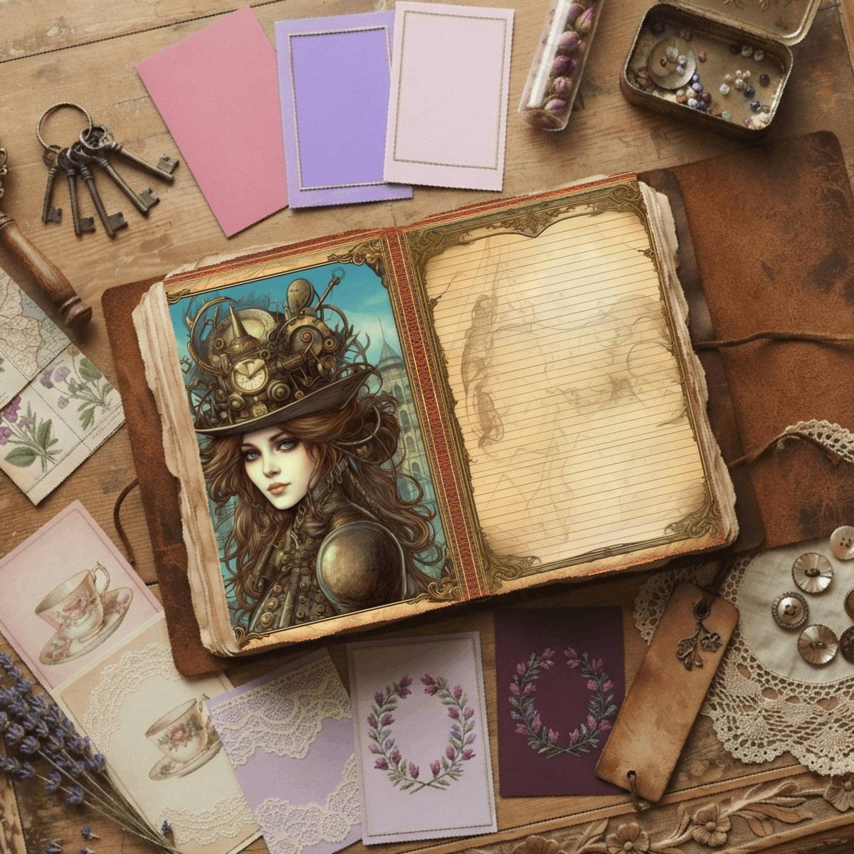 Steampunk Digital Papers