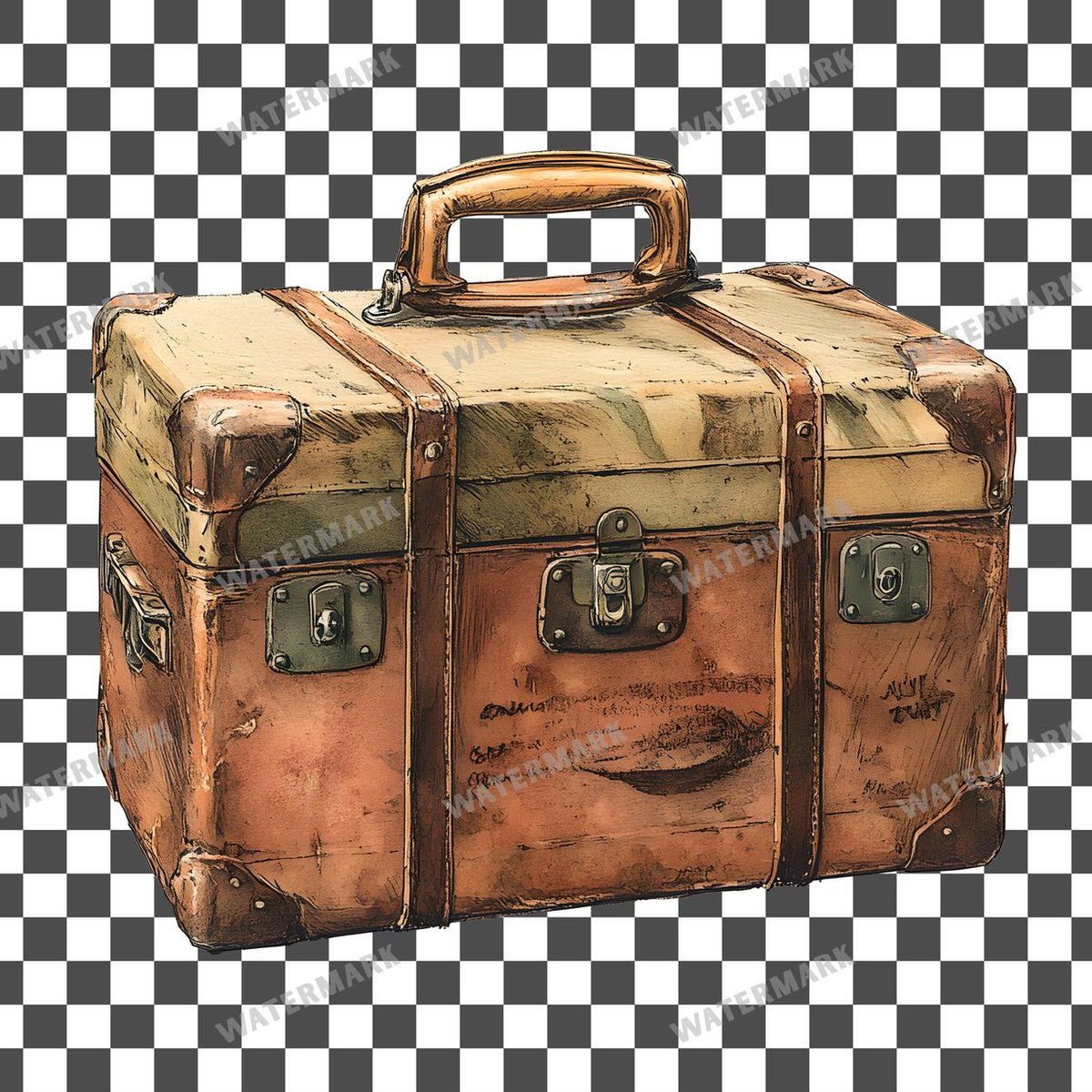 Travel Vintage Style Clipart Pngs